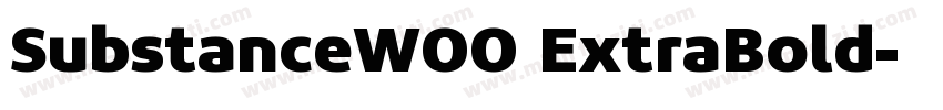 SubstanceW00 ExtraBold字体转换